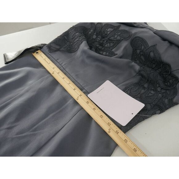 JS Collections Rosalind | Cold Shoulder Midi | Lace Appliqué | Elegant Dress 4 - Picture 7 of 9